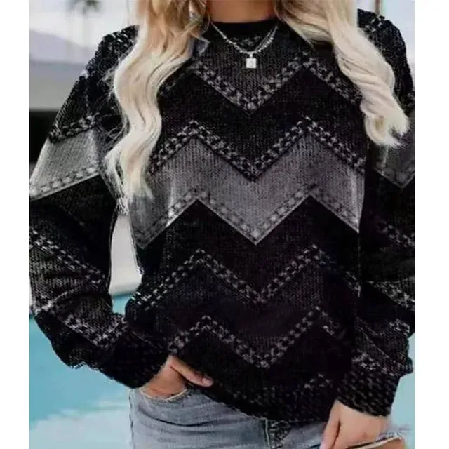 Druck Pullover Sweatshirt – Mavelle