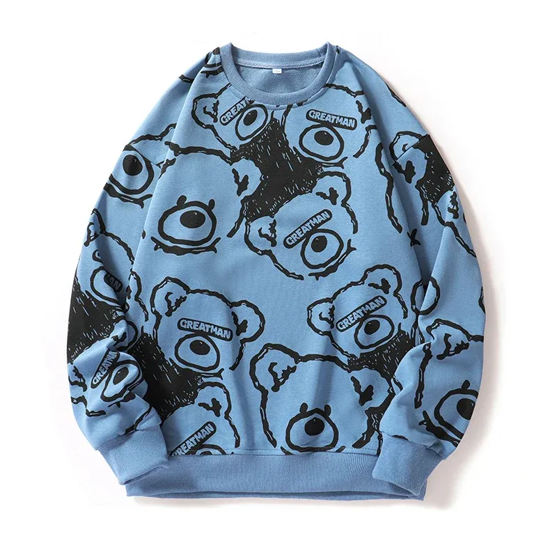 Herren lässiger Sweatshirt mit kreativem Tiermotiv – Marzano