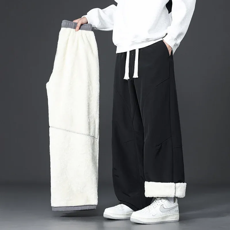 Herren Modische und Bequeme Jogginghose mit Fleece-Innenfutter